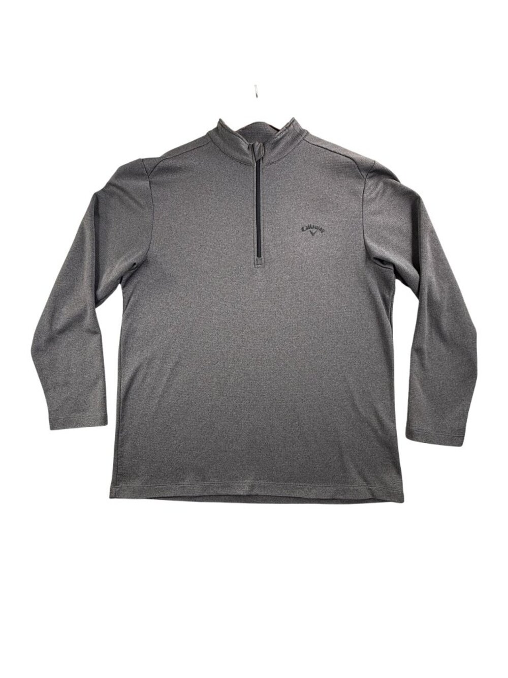 Callaway Pullover Jacket Mens XL Gray Fleece 1/4 Zip Mock Neck Golf Thermal Top